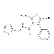 2-Amino-N-(2-furylmethyl)-5-methyl-4-phenylthiophene-3-carboxamide