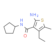 2-Amino-N-cyclopentyl-4-ethyl-5-methylthiophene-3-carboxamide