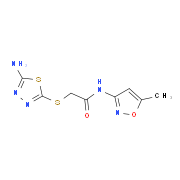 2-(5-Amino-[1,3,4]thiadiazol-2-ylsulfanyl)-N-(5-methyl-isoxazol-3-yl)-acetamide