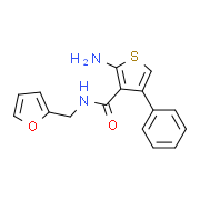 2-Amino-N-(2-furylmethyl)-4-phenylthiophene-3-carboxamide