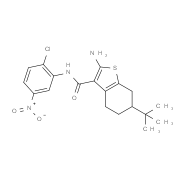 2-Amino-6-tert-butyl-N-(2-chloro-5-nitrophenyl)-4,5,6,7-tetrahydro-1-benzothiophene-3-carboxamide