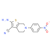 2-Amino-6-(4-nitrophenyl)-4,5,6,7-tetrahydrothieno[2,3-c]pyridine-3-carbonitrile