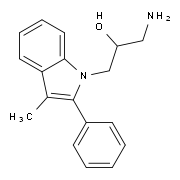 1-Amino-3-(3-methyl-2-phenyl-indol-1-yl)-propan-2-ol