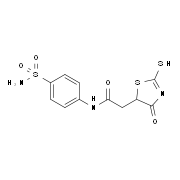N-[4-(Aminosulfonyl)phenyl]-2-(2-mercapto-4-oxo-4,5-dihydro-1,3-thiazol-5-yl)acetamide