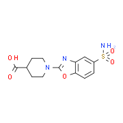 1-[5-(Aminosulfonyl)-1,3-benzoxazol-2-yl]-piperidine-4-carboxylic acid