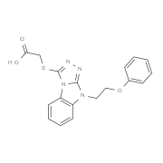{[9-(2-Phenoxyethyl)-9H-[1,2,4]triazolo[4,3-a]-benzimidazol-3-yl]thio}acetic acid