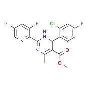 4-​(2-Chloro-​4-​fluorophenyl)​-​2-​(3,​5-​difluoro-​2-​pyridinyl)​-​1,​4-​dihydro-​6-​methyl-​5-​pyrimidinecarboxylic Acid Methyl Ester