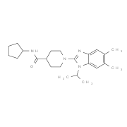 N-Cyclopentyl-1-(1-isopropyl-5,6-dimethyl-1H-benzo[d]imidazol-2-yl)piperidine-4-carboxamide