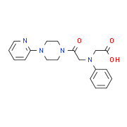 [[2-Oxo-2-(4-pyridin-2-ylpiperazin-1-yl)ethyl]-(phenyl)amino]acetic acid