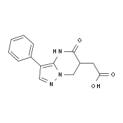 (5-Oxo-3-phenyl-4,5,6,7-tetrahydropyrazolo[1,5-a]-pyrimidin-6-yl)acetic acid