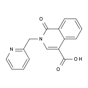 1-Oxo-2-(2-pyridinylmethyl)-1,2-dihydro-4-isoquinolinecarboxylic acid