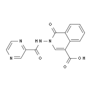 1-Oxo-2-[(pyrazin-2-ylcarbonyl)amino]-1,2-dihydroisoquinoline-4-carboxylic acid