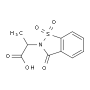 2-(1,1,3-Trioxo-1,3-dihydro-1lambda*6*-benzo[d]-isothiazol-2-yl)-propionic acid