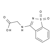 (1,1-Dioxo-1H-1lambda*6*-benzo[d]isothiazol-3-ylamino)-acetic acid
