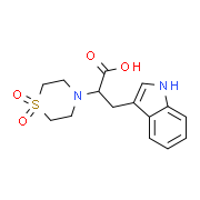 2-(1,1-Dioxo-1lambda~6~,4-thiazinan-4-yl)-3-(1H-indol-3-yl)propanoic acid