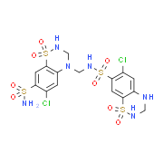 N-[[7-(Aminosulfonyl)-6-chloro-2,3-dihydro-1,1-dioxo-4H-1,2,4-benzothiadiazin-4-yl]methyl]-6-chloro-3,4-dihydro-1,1-dioxo-2H-1,2,4-benzothiadiazine-7-sulfonamide