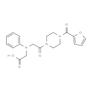 [{2-[4-(2-Furoyl)piperazin-1-yl]-2-oxoethyl}(phenyl)amino]acetic acid