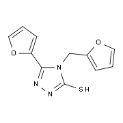 5-Furan-2-yl-4-furan-2-ylmethyl-4H-[1,2,4]-triazole-3-thiol