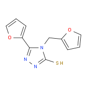 5-Furan-2-yl-4-furan-2-ylmethyl-4H-[1,2,4]-triazole-3-thiol