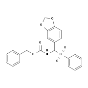 Benzyl N-[1,3-benzodioxol-5-yl(phenylsulfonyl)methyl]carbamate