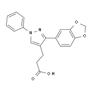 3-[3-(1,3-Benzodioxol-5-yl)-1-phenyl-1H-pyrazol-4-yl]propanoic acid