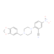 2-[4-(1,3-Benzodioxol-5-ylmethyl)piperazin-1-yl]-5-nitrobenzonitrile
