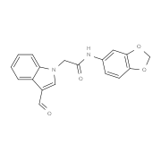 N-Benzo[1,3]dioxol-5-yl-2-(3-formyl-indol-1-yl)-acetamide