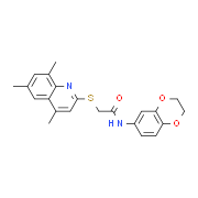 N-(2,3-Dihydro-benzo[1,4]dioxin-6-yl)-2-(4,6,8-trimethyl-quinolin-2-ylsulfanyl)-acetamide