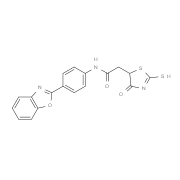 N-[4-(1,3-Benzoxazol-2-yl)phenyl]-2-(2-mercapto-4-oxo-4,5-dihydro-1,3-thiazol-5-yl)acetamide
