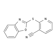 2-(1,3-Benzoxazol-2-ylthio)nicotinonitrile