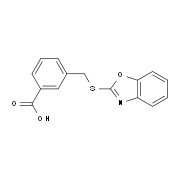 3-[(1,3-Benzoxazol-2-ylthio)methyl]benzoic acid