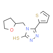 4-(Tetrahydrofuran-2-ylmethyl)-5-thien-2-yl-4H-1,2,4-triazole-3-thiol