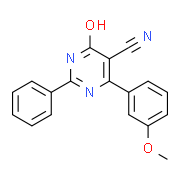 4-Hydroxy-6-(3-methoxyphenyl)-2-phenyl-5-pyrimidinecarbonitrile