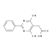 (4-Hydroxy-6-methyl-2-phenyl-pyrimidin-5-yl)-acetic acid