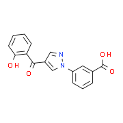 3-[4-(2-Hydroxybenzoyl)-1H-pyrazol-1-yl]benzenecarboxylic acid