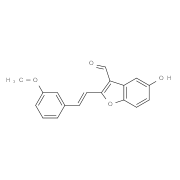 5-Hydroxy-2-(3-methoxystyryl)-1-benzofuran-3-carbaldehyde