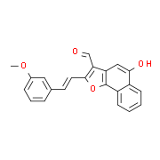 5-Hydroxy-2-(3-methoxystyryl)naphtho[1,2-b]furan-3-carbaldehyde