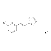 Potassium 4-[2-(2-thienyl)vinyl]-2-pyrimidinethiolate