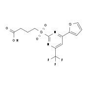 4-{[4-(2-Thienyl)-6-(trifluoromethyl)pyrimidin-2-yl]sulfonyl}butanoic acid