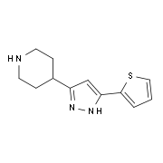 4-[5-(2-Thienyl)-1H-pyrazol-3-yl]piperidine