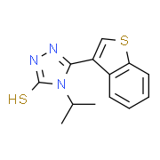 5-(1-Benzothien-3-yl)-4-isopropyl-4H-1,2,4-triazole-3-thiol