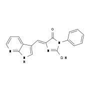 (5Z)-2-Mercapto-3-phenyl-5-(1H-pyrrolo[2,3-b]pyridin-3-ylmethylene)-3,5-dihydro-4H-imidazol-4-one