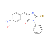 (5E)-2-Mercapto-5-(4-nitrobenzylidene)-3-phenyl-3,5-dihydro-4H-imidazol-4-one