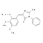 (5E)-2-Mercapto-3-phenyl-5-(2,3,4-trimethoxybenzylidene)-3,5-dihydro-4H-imidazol-4-one