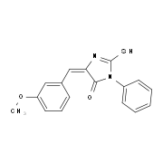 (5E)-2-Mercapto-5-(3-methoxybenzylidene)-3-phenyl-3,5-dihydro-4H-imidazol-4-one