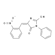 (5E)-2-Mercapto-5-(2-nitrobenzylidene)-3-phenyl-3,5-dihydro-4H-imidazol-4-one