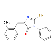 (5E)-2-Mercapto-5-(2-methylbenzylidene)-3-phenyl-3,5-dihydro-4H-imidazol-4-one