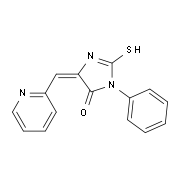 (5E)-2-Mercapto-3-phenyl-5-(pyridin-2-ylmethylene)-3,5-dihydro-4H-imidazol-4-one