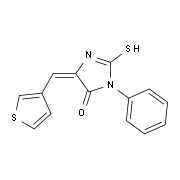 (5E)-2-Mercapto-3-phenyl-5-(3-thienylmethylene)-3,5-dihydro-4H-imidazol-4-one