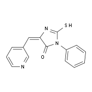 (5E)-2-Mercapto-3-phenyl-5-(pyridin-3-ylmethylene)-3,5-dihydro-4H-imidazol-4-one